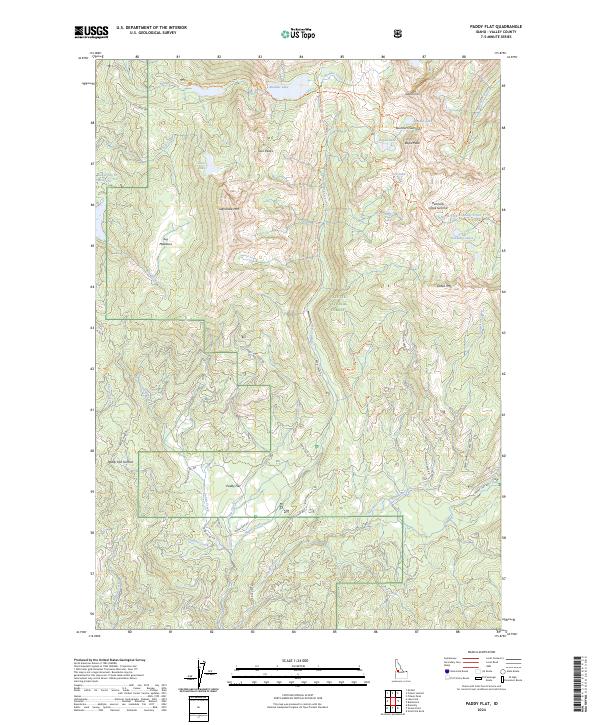 USGS Topographic Map – Paddy Flat