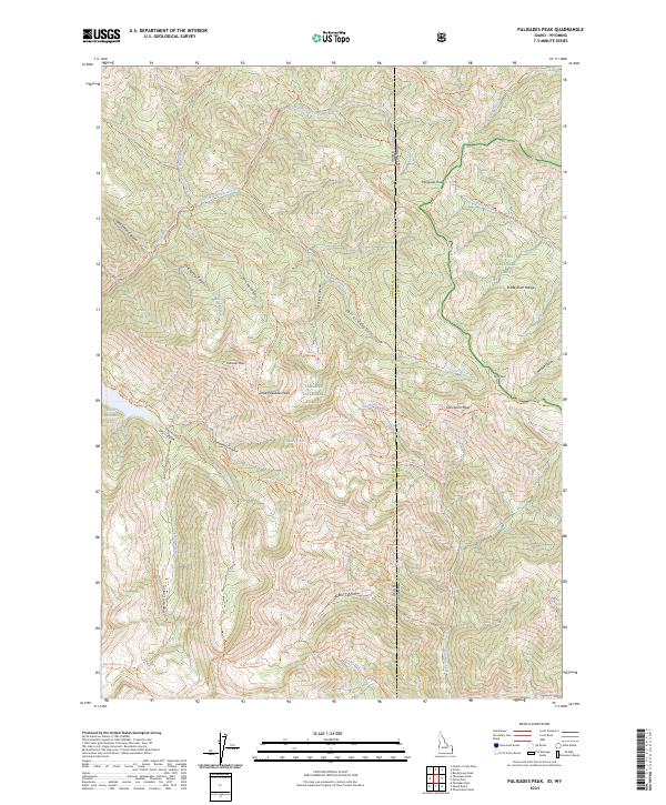 USGS Topographic Map – Palisades Peak