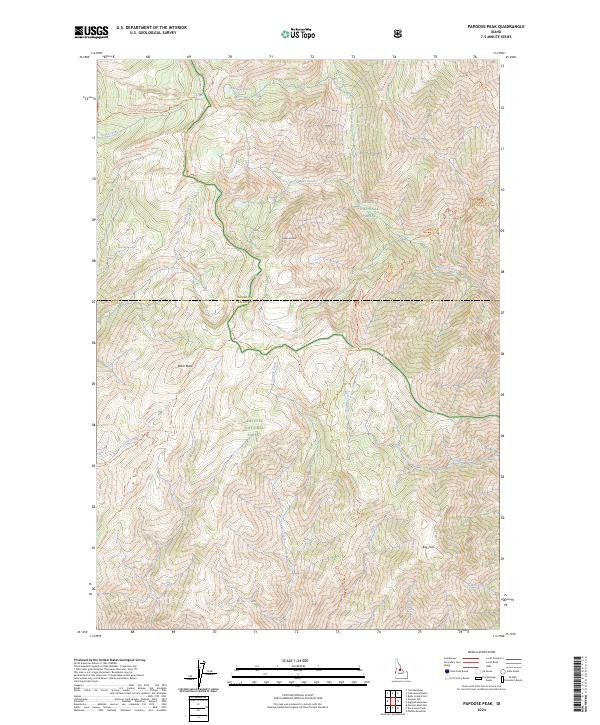 USGS Topographic Map – Papoose Peak
