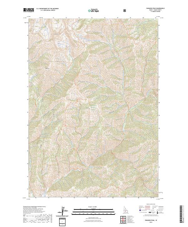 USGS Topographic Map – Paradise Peak