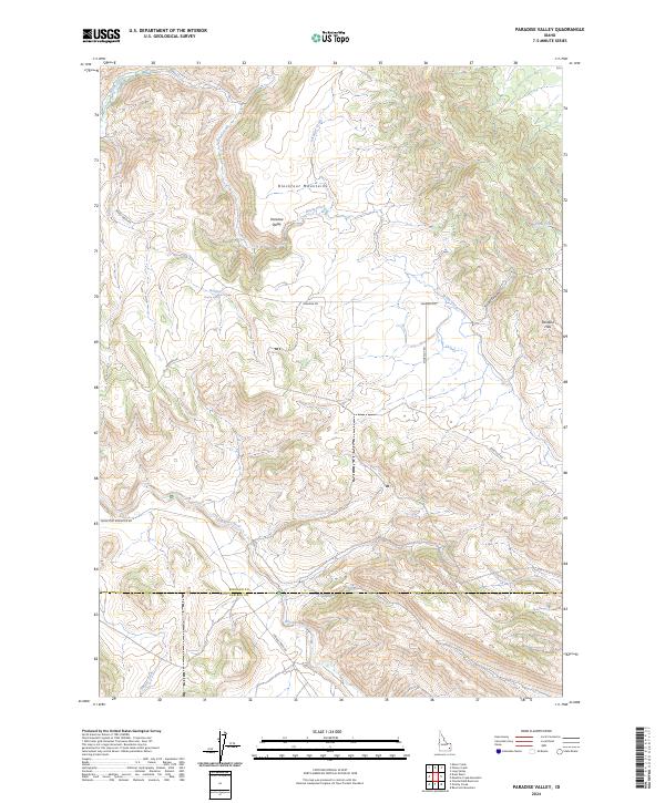 USGS Topographic Map – Paradise Valley