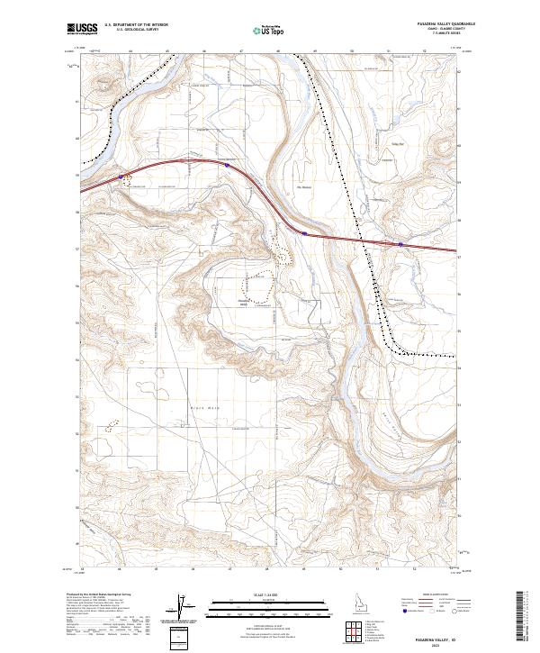 USGS Topographic Map – Pasadena Valley