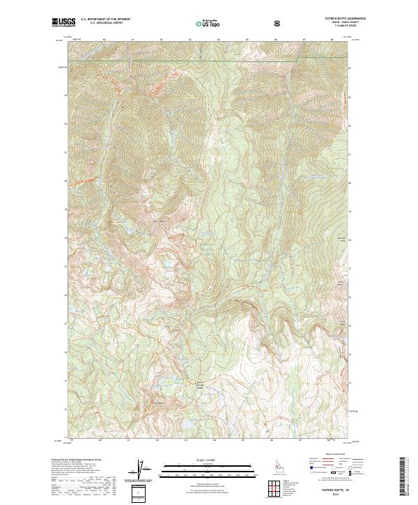 USGS Topographic Map – Patrick Butte