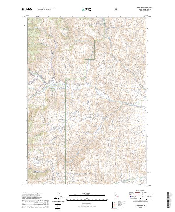 USGS Topographic Map – Pats Creek