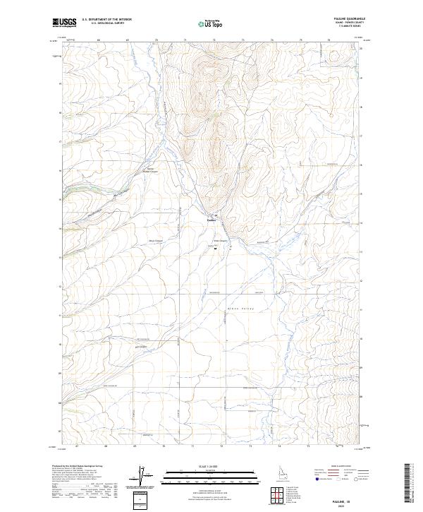 USGS Topographic Map – Pauline