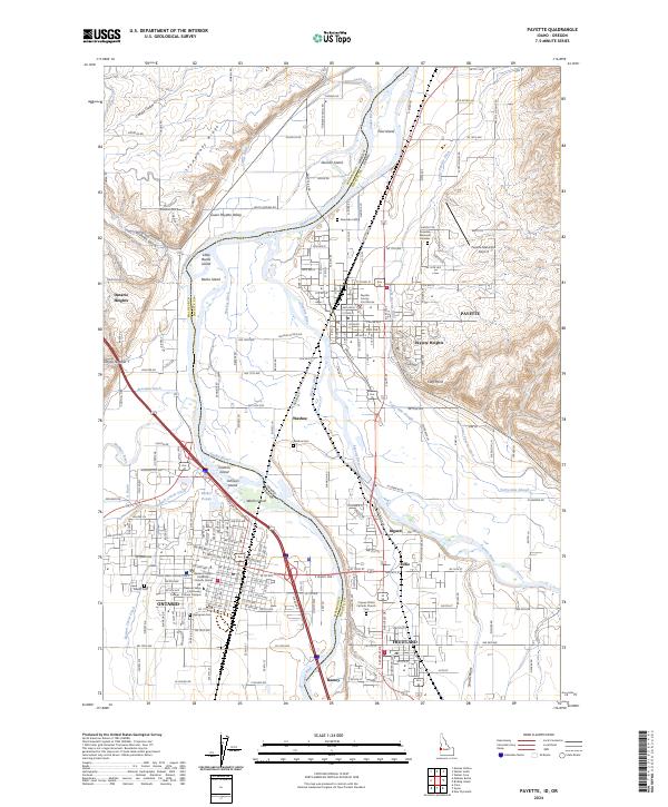 USGS Topographic Map – Payette
