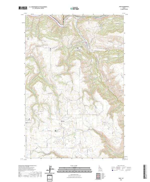 USGS Topographic Map – Peck