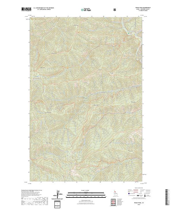 USGS Topographic Map – Peggy Peak