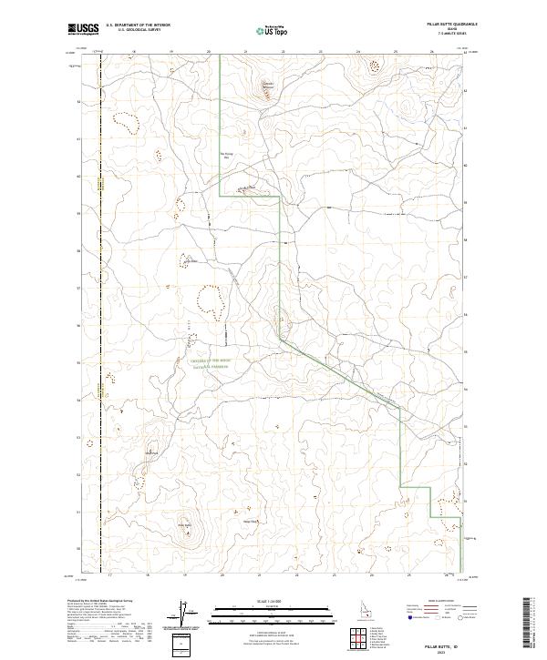 USGS Topographic Map – Pillar Butte