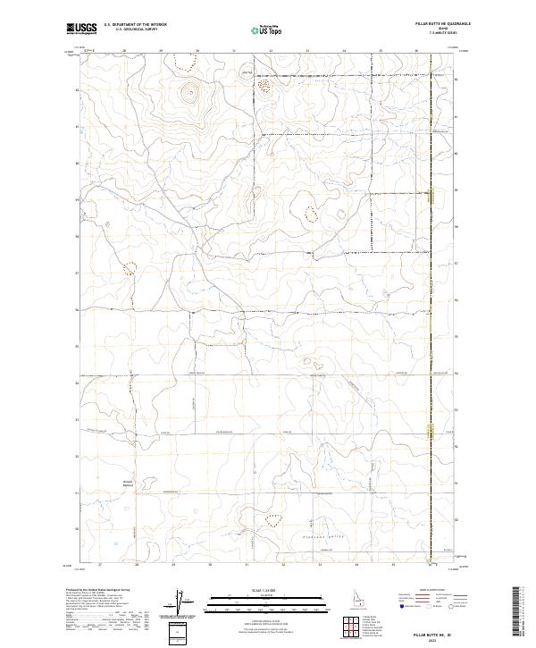USGS Topographic Map – Pillar Butte NE