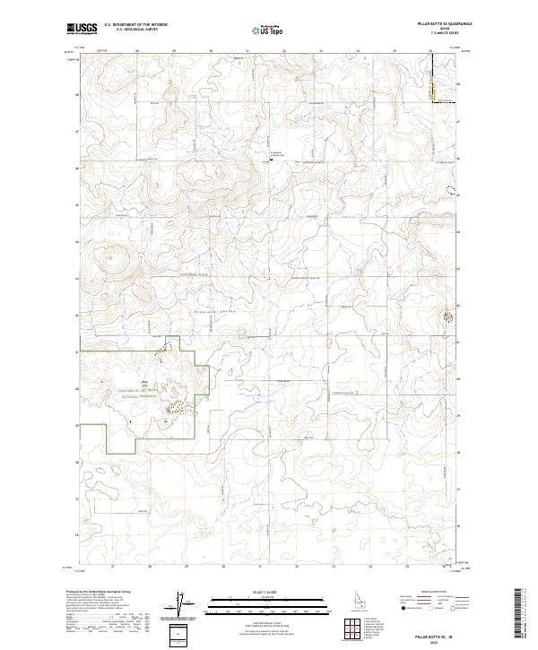 USGS Topographic Map – Pillar Butte SE