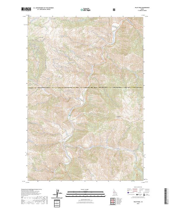 USGS Topographic Map – Pilot Peak