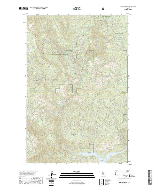 USGS Topographic Map – Pinchot Butte