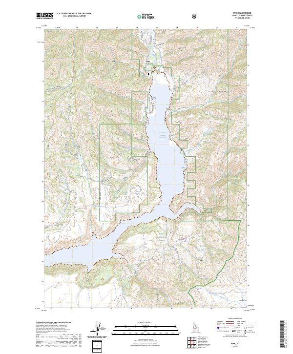 USGS Topographic Map – Pine