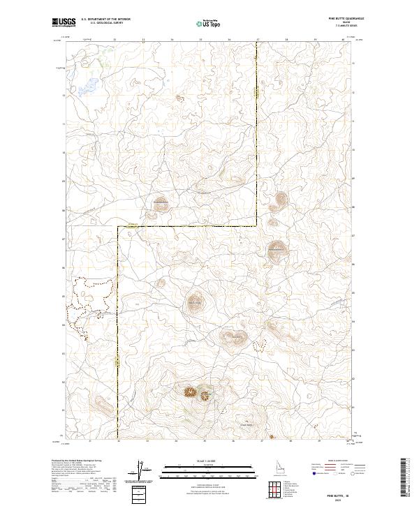 USGS Topographic Map – Pine Butte