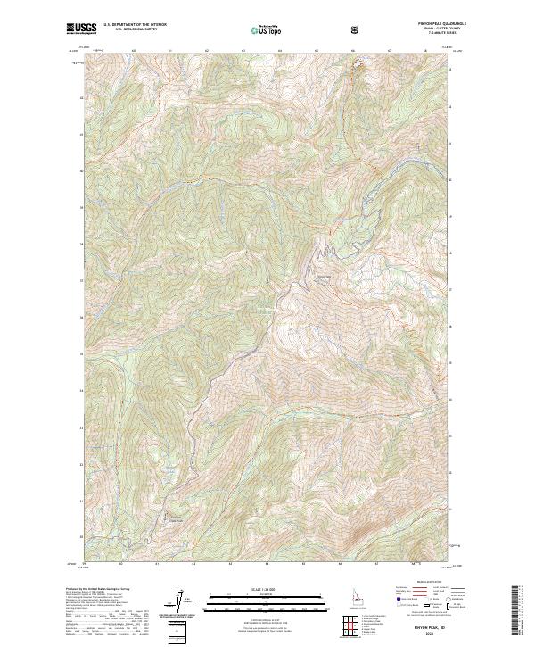 USGS Topographic Map – Pinyon Peak