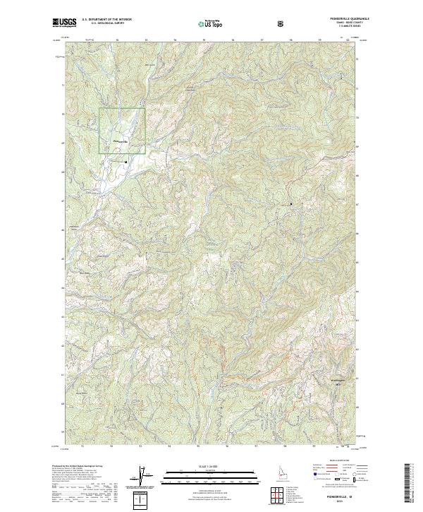 USGS Topographic Map – Pioneerville