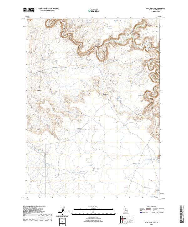 USGS Topographic Map – Piute Basin East