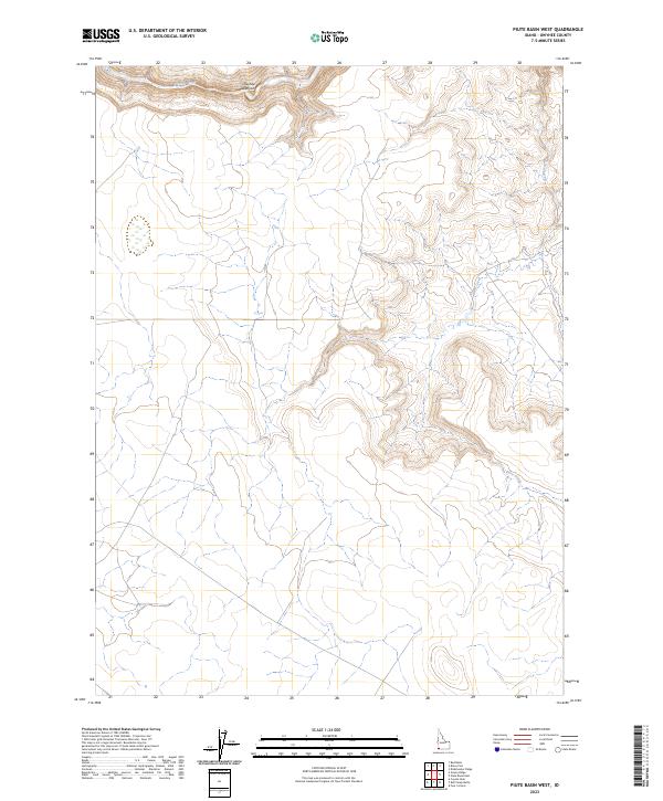 USGS Topographic Map – Piute Basin West