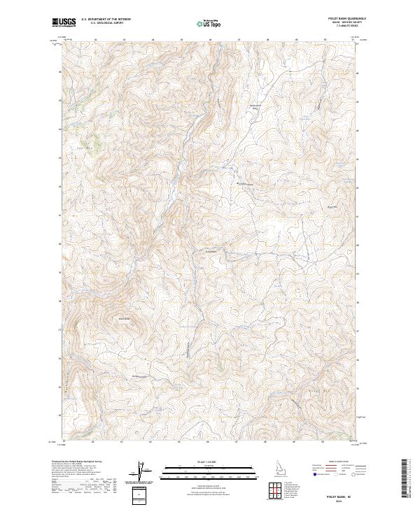 USGS Topographic Map – Pixley Basin