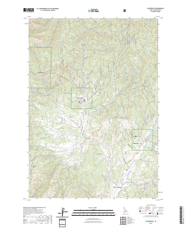 USGS Topographic Map – Placerville