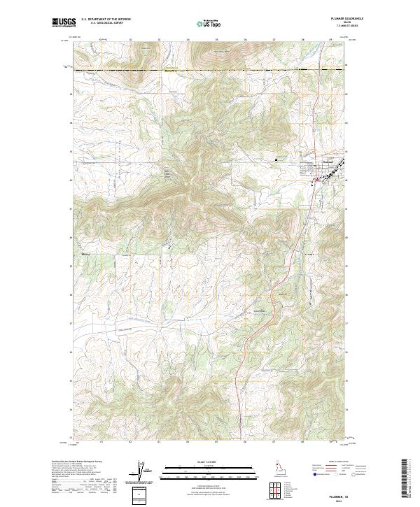 USGS Topographic Map – Plummer
