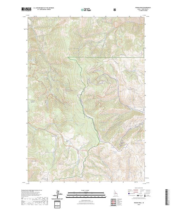 USGS Topographic Map – Poison Peak