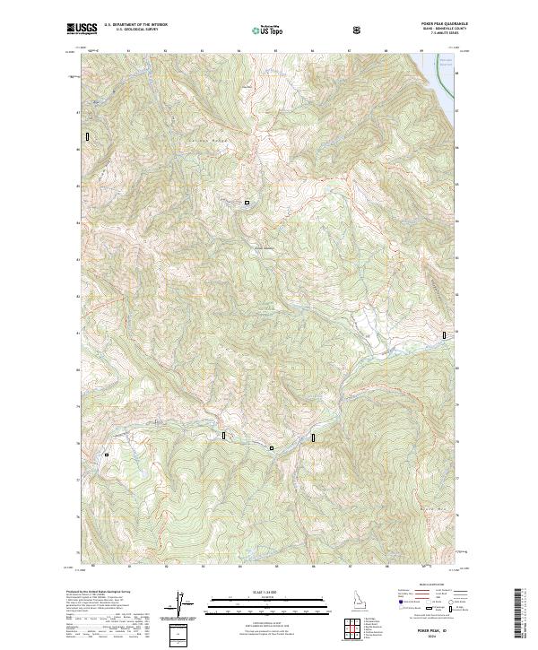 USGS Topographic Map – Poker Peak