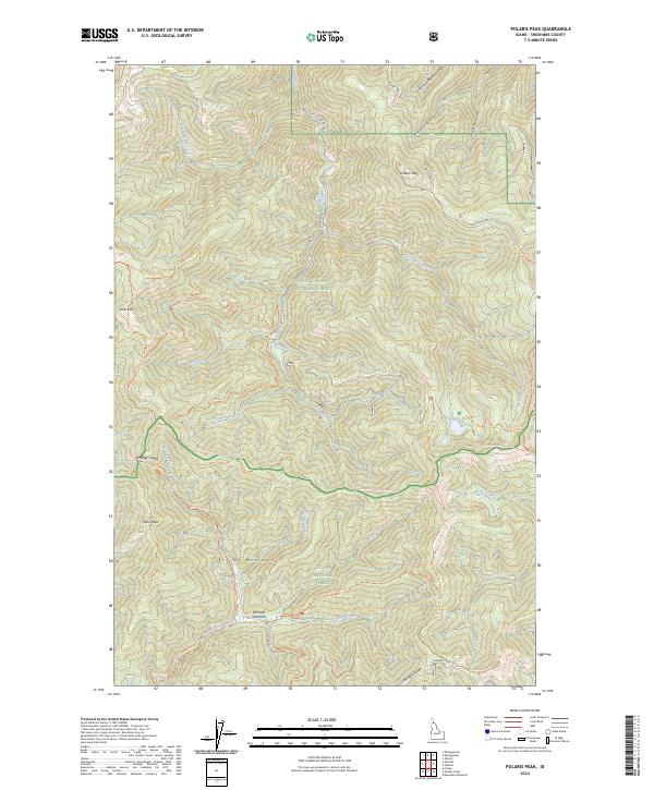 USGS Topographic Map – Polaris Peak