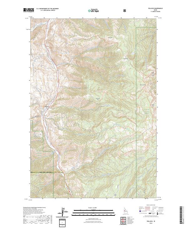 USGS Topographic Map – Pollock