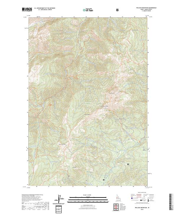 USGS Topographic Map – Pollock Mountain