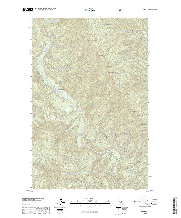USGS Topographic Map – Pond Peak