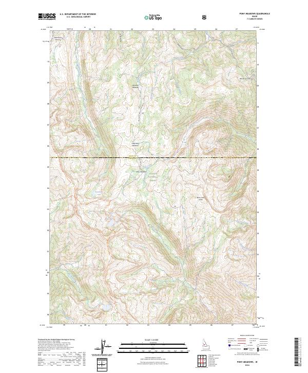 USGS Topographic Map – Pony Meadows