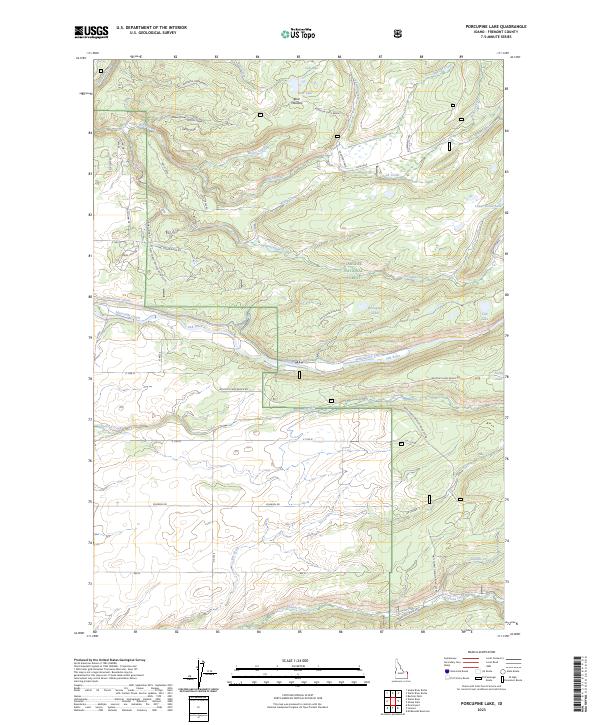 USGS Topographic Map – Porcupine Lake