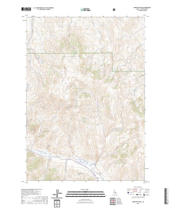 USGS Topographic Map – Porphyry Peak