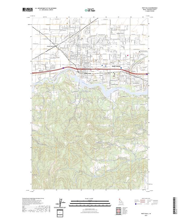 USGS Topographic Map – Post Falls