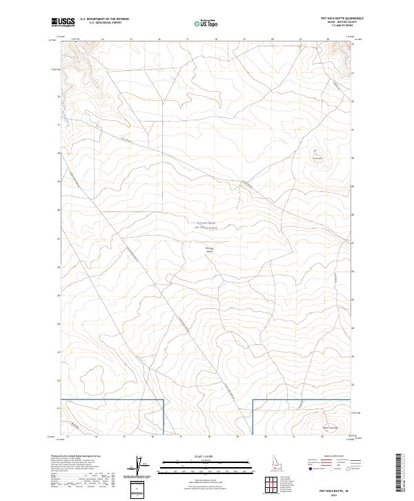 USGS Topographic Map – Pot Hole Butte