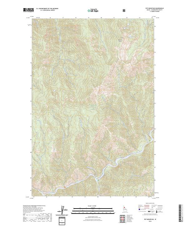USGS Topographic Map – Pot Mountain