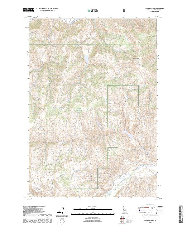 USGS Topographic Map – Potaman Peak