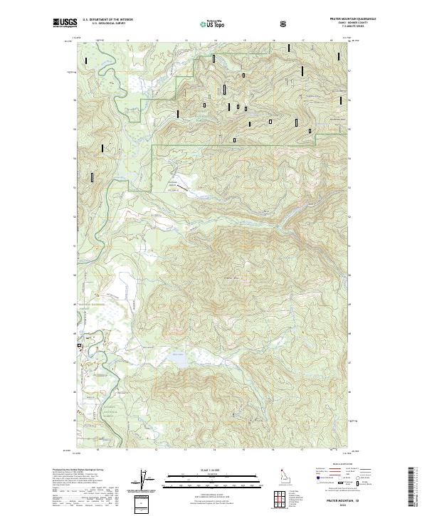 USGS Topographic Map – Prater Mountain