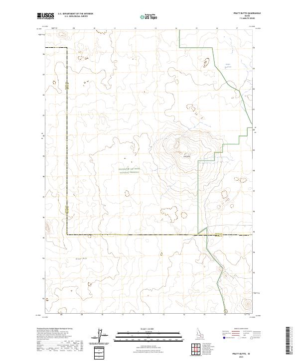 USGS Topographic Map – Pratt Butte