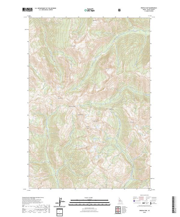 USGS Topographic Map – Profile Gap
