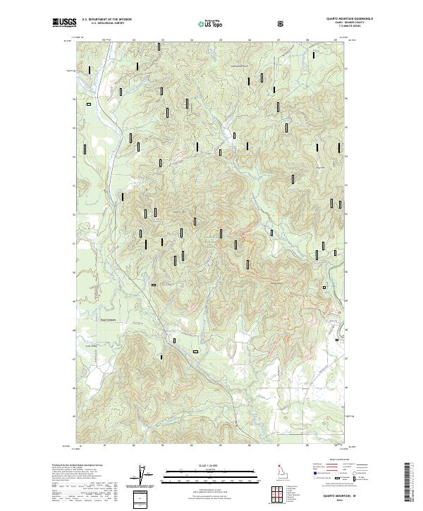 USGS Topographic Map – Quartz Mountain