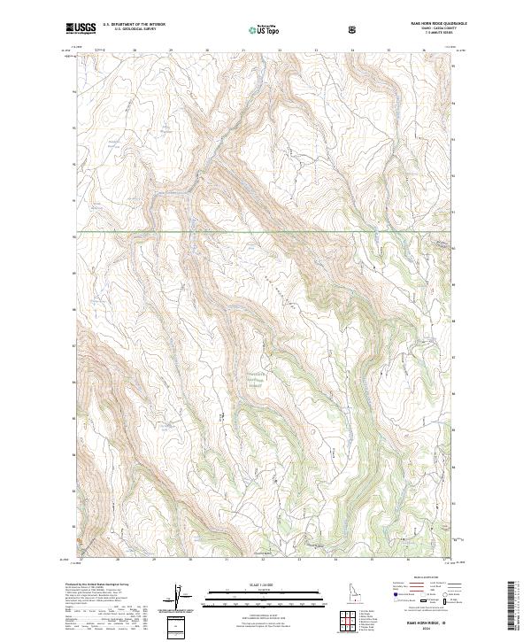 USGS Topographic Map – Rams Horn Ridge