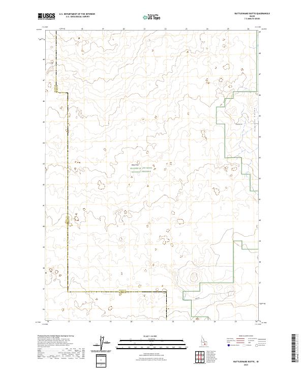 USGS Topographic Map – Rattlesnake Butte
