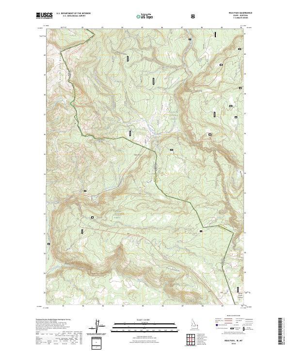 USGS Topographic Map – Reas Pass