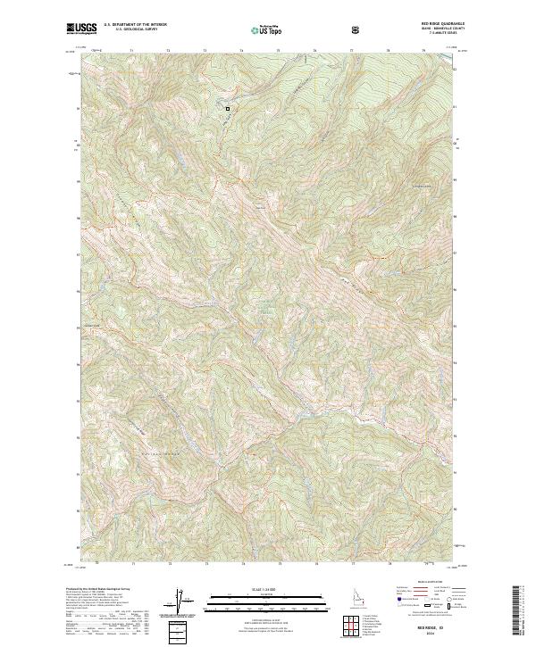 USGS Topographic Map – Red Ridge