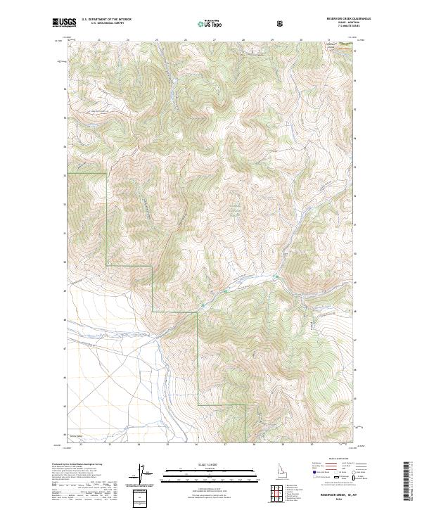 USGS Topographic Map – Reservoir Creek