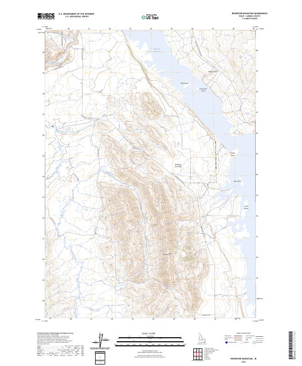 USGS Topographic Map – Reservoir Mountain