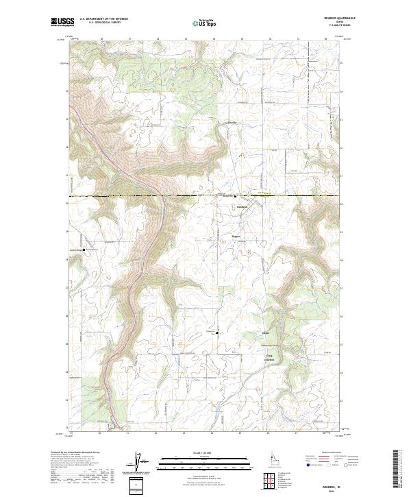 USGS Topographic Map – Reubens
